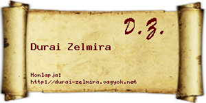 Durai Zelmira névjegykártya